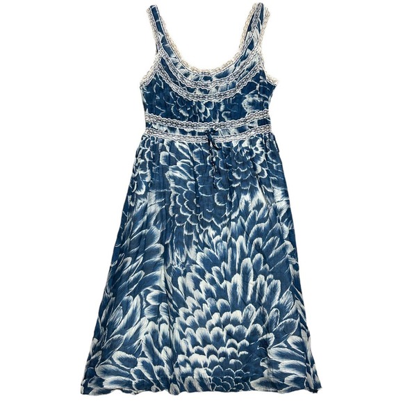 Vintage Cottagecore GASP Midi Folklore Dress - Picture 3 of 6